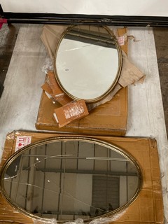 NKUKU OVAL MIRROR (DAMAGED)