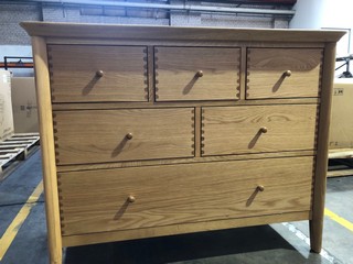 JOHN LEWIS ESSENCE 6 DRAWER CHEST OAK RRP £649 (003331849)