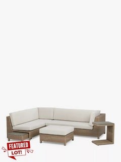 JOHN LEWIS PLATFORM RATTAN MODULAR SOFA SET RRP £1200 (003331502)