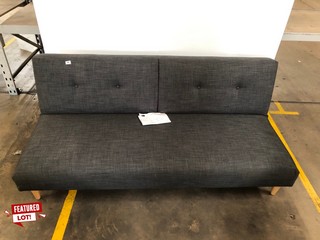 JOHN LEWIS CLAPTON FIXED BACK SOFA BED RRP £299.00 HEIGHT 77CM W 180CM DIAMETER 89CM