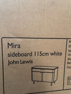 JOHN LEWIS MIRA SIDEBOARD 115CM WHITE COMPLETE