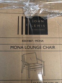 JOHN LEWIS MONA LOUNGE CHAIR COMPLETE (003331320) RRP £299