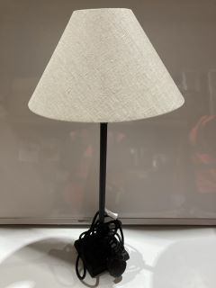 THE WHITE COMPANY COWLEY BLACK METAL TABLE LAMP RRP £195