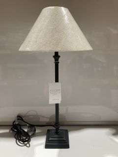 THE WHITE COMPANY COWLEY TABLE LAMP BLACK RRP £95