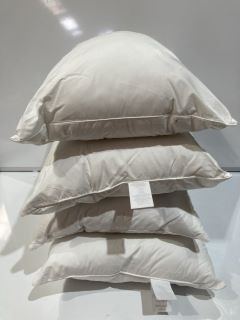 QTY OF ITEMS OF THE WHITE COMPANY COMFORT & SUPPORT PILLOW PAIR STANDARD TOTAL RRP £80