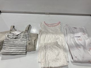 QTY OF THE WHITE COMPANY TO INCLUDE EMBROIDERED BEAR AND WOODLAND SLEEPSUIT TOTAL RRP £107