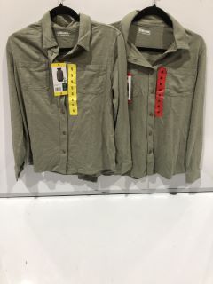 QTY OF ASSORTED CLOTHING ITEMS TO INCLUDE 32 DEGREES COOL MEDIUM SHADOW/KHAKI SHIRT