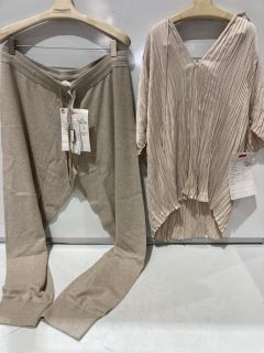 QTY OF ASSORTED WHITE COMPANY CLOTHING TO INCLUDE PLEATED SATIN BLOUSE 18 CLOUD PINK TOTAL RRP £406