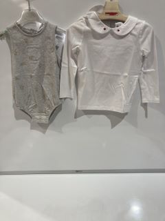 A QTY OF ASSORTED WHITE COMPANY CLOTHING TO INCLUDE CORD PINNY & TOP SET 3-4 YEARS MULTI TOTAL RRP 349