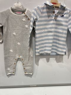 A QTY OF THE WHITE COMPANY ITEMS TO INCLUDE DINO EMBROIDERED STRIPED POLO TOP 3-4YR STRIPE TOTAL RRP £223