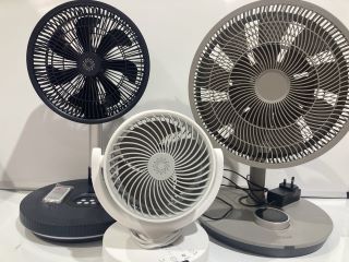 QTY OF ASSORTED FANS TO INCLUDE NSA THE ULTIMATE FOLD-AWAY FAN