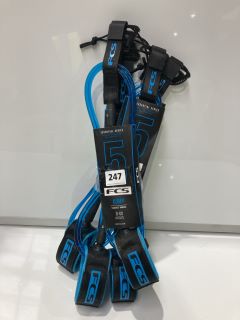 QTY OF FCS 5' COMP ESSENTIAL LEASH BLUE RRP£93