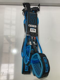 QTY OF FCS 5' COMP ESSENTIAL LEASH BLUE RRP £23.90