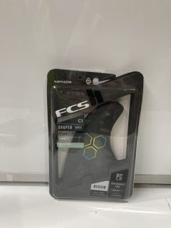 QTY OF FC PC MEDIUM BLACK TRI RETAIL FINS RRP £218.00