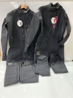 BOX OF ASSORTED ITEMS INCLUDING SANTI FLEX 190 MENS DRYSUIT UNDERSUIT SIZE SL RRP £700