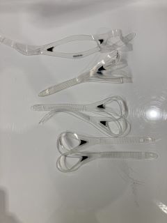 BOX OF MASK STRAP ,CLEAR /BLACK RRP£100