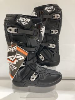 FXR FACTORY RIDE BOOT BLACK - SIZE : 10.5 RRP £149