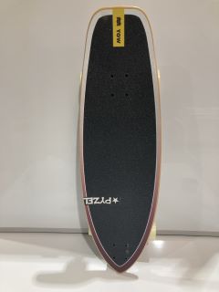 YOW X PYZEL GHOST 33.5" SKATEBOARD IN BLACK & PURPLE RRP £305