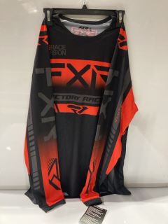 BOX OF ASSORTED ITEMS INCLUDING CLUTCH PRO MX JERSEY SIZE XL RRP£168