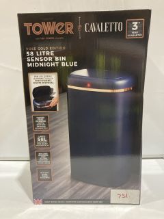 AN ASSORTED OF ITEMS TO INCLUDE TOWER ROSE GOLD EDITION SENSOR BIN MIDNIGHT BLUE 58 LITER