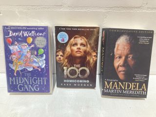 QTY OF BOOKS INCLUDING THE MIDNIGHT GANG BY DAVID WALLIAMS