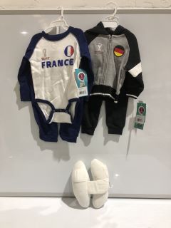 QTY OF CLOTHING INCLUDING FIFA WORLD CUP GERMANY HOODIE 6-9M