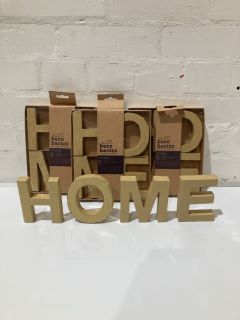 QTY OF ITEMS INCLUDING BARE BASICS CARDBOARD 3D LETTERS