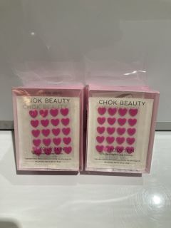 QTY OF ITEMS INCLUDING CHOK BEAUTY PINK HEART ACNE PIMPLE PATCHES