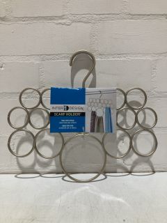 QTY OF ITEMS INCLUDING INTERDESIGN CIRCLE SCARF HOLDER