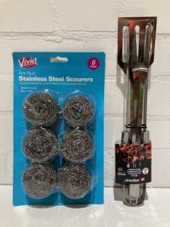 QTY OF ITEMS INCLUDING STAINLESS STEEL SCOURERS