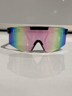 QTY OF 6 PIT VIPER SUNGLASSES INDIVIDUALLY PACKED COLOUR HOLOGRAPHIC