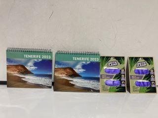 QTY OF ASSORTED ITEMS TO INCLUDE TENERIFE 2023 CALENDAR, EMBOSSING FOLDER 6X6"