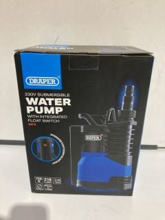 230V SUBMERSIBLE WATER PUMP, TO ALSO INCLUDE EAGLES NEST OUTFITTERS FIELDDAY BLANKET