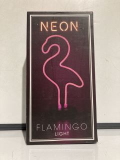 PHILLIPS OUTDOOR WALL LIGHT, NEON FLAMINGO LIGHT