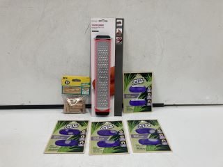 QTY OF ASSORTED ITEMS TO INCLUDE MOTH REPELLENT, COARSE GRATER