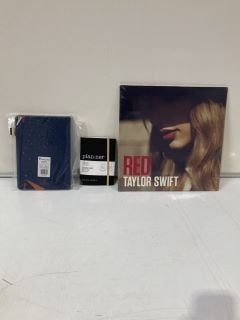 QTY OF ASSORTED ITEMS TO INCLUDE TAYLOR SWIFT RED RECORD, NIGHTMARE BEFORE CHRISTMAS 2023 CALENDAR