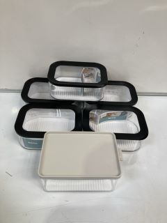 6 X MEPAL STORAGE BOXES