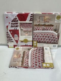 4 X TODDLER HIDE AND SEEK SANTA BEDDING SET