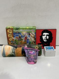 QTY OF ASSORTED ITEMS TO INCLUDE ECO SCIENCE SWAMP MONSTERS KIT, SOFT FARM MAT