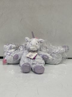 QTY OF ASSORTED MARSHMALLOW UNICORN TEDDIES