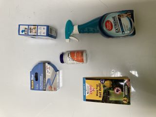 QTY OF ASSORTED ITEMS TO INCLUDE MULTI-PURPOSE MASKING TAPE, EXTREME STAIN & ODOUR REMOVER