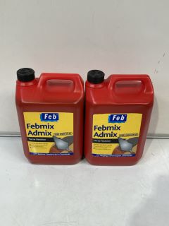 2 X FEBMIX ADMIX MORTAR PLASTICISER