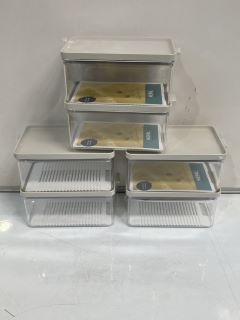 QTY OF MEPAL FRIDGE STORAGE BOXES