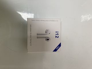 QTY OF WHITE I12 BLUETOOTH EARPHONES