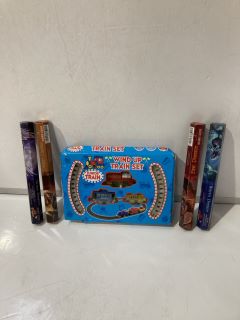 QTY OF ASSORTED ITEMS TO INCLUDE BLASTACE CARD TRADING GAME, DRAGO INCENSE STICK GIFT PACK