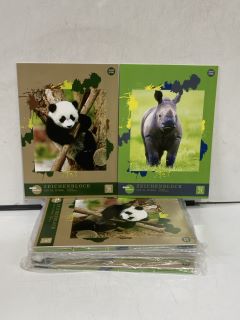 QTY OF ASSORTED ITEMS TO INCLUDE A3 PAPER DRAWING PAD RHINO COVER, A3 PAPER DRAWING PAD PANDA COVER