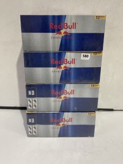 4 X 12 PACK RED BULL 250ML CAN