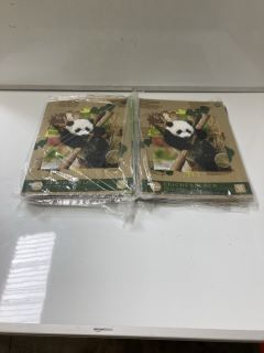 QTY OF ASSORTED ITEMS TO INCLUDE A3 PAPER DRAWING PAD RHINO COVER, A3 PAPER DRAWING PAD PANDA COVER