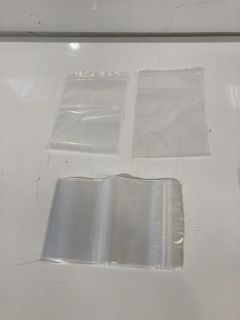 QTY OF CLEAR ZIP LOCK BAGS