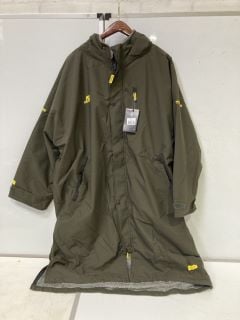 ZONE3 MENS RECYCLED HEAT-TECH POLAR FLEECE PARKA CHANGING ROBE KHAKI SIZE LARGE RRP £149